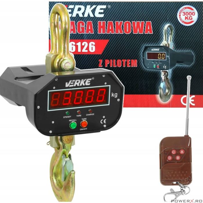 Cantar cu telecomanda, capacitate 20-3000 kg, Verke