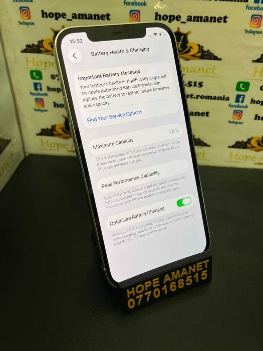 Hope Amanet P3 Iphone 12 Pro / 128 gb / 78% Baterie