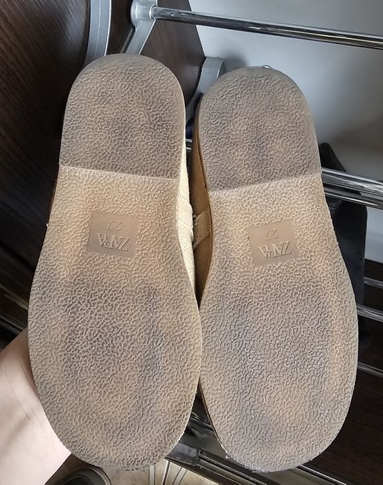 Балетки кожа замша zara