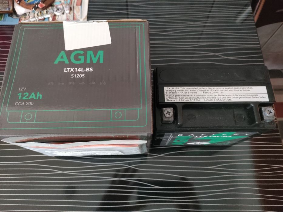 Baterie Nouă Moto Landport 12V 12 Ah 200 Curent Pornire