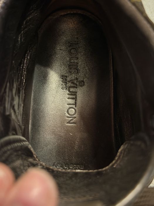 Весенние кожанные кросовки Луи витон оригинал 100%