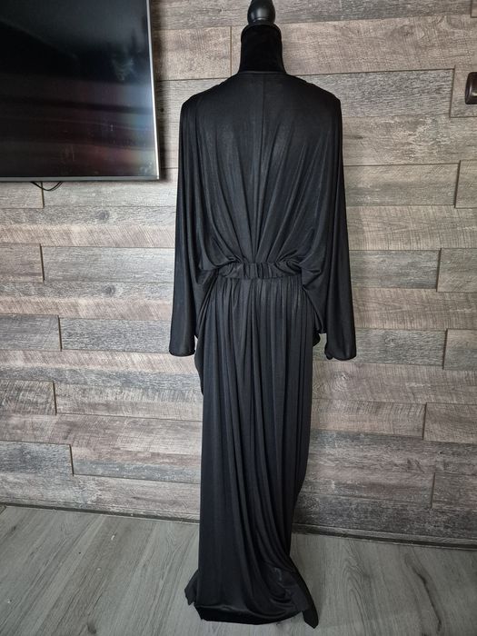 Rochie maxi elegantă NISSA, neagră, mărime 48
