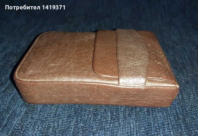 Кожен калъф за цигари от естествена кожа