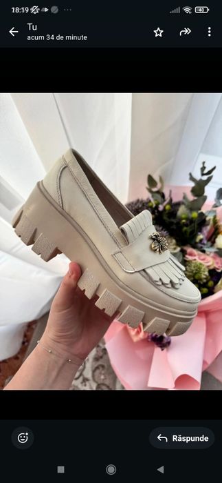 Mocasini dama piele naturala