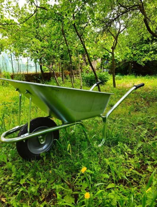 Roaba cuva zincata roata plina 90 l