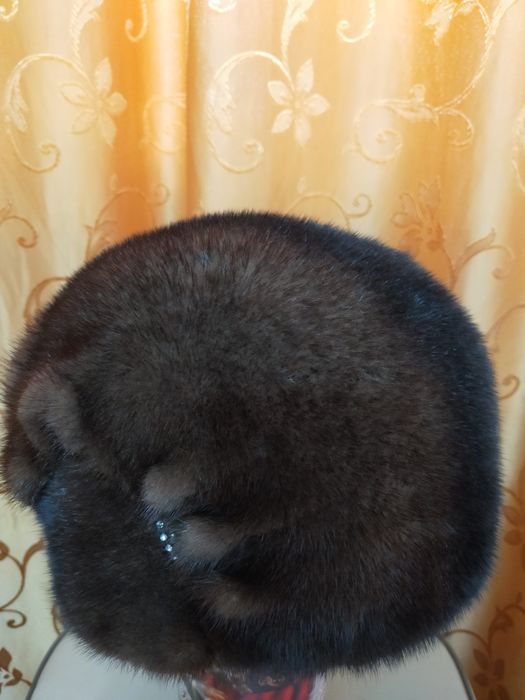 Шуба норковая, шапка