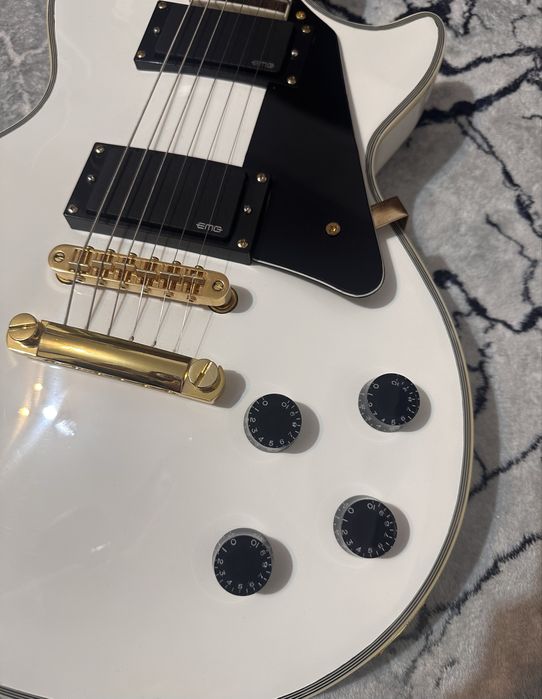Chitară stil Les Paul, Dimavery LP-520 White