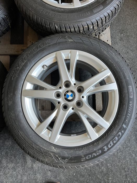 4 jante BMW seria 2 , 5x112 + anvelope iarna 205/60/16 Hankook!