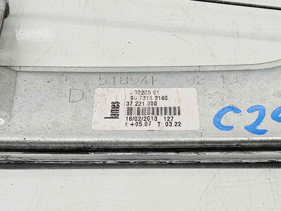 Macara electrica geam dreapta fata Peugeot 208 [Fabr 2012-2024] 967315
