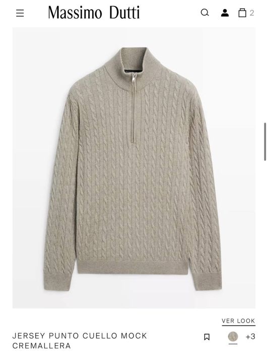 Оригинал Massimo Dutti мужской джемпер