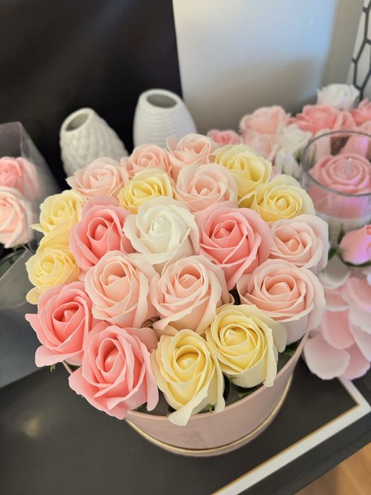 Buchete trandafiri din sapun