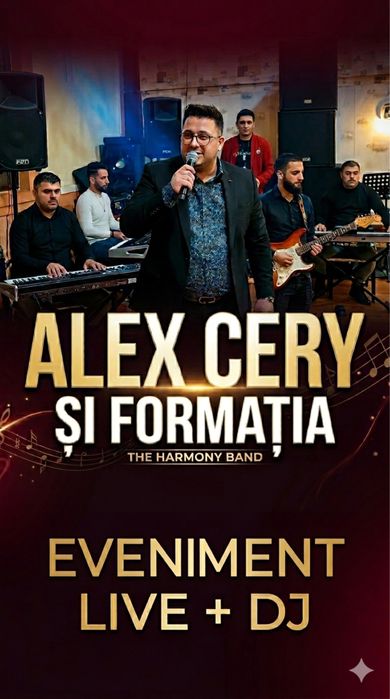 Alex Cery și Formația – Muzică live pentru nunți, botezuri și evenimente private