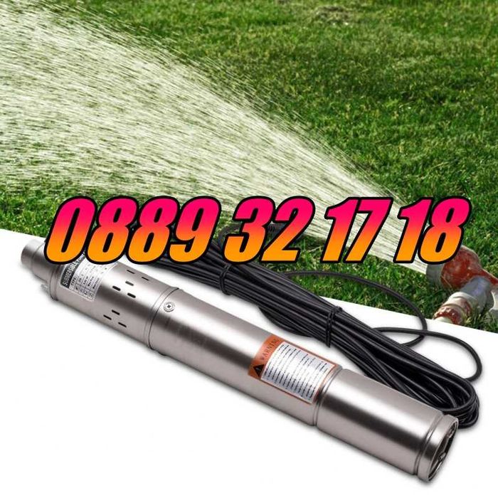 Потопяема сондажна винтова водна помпа 1100W, 3 m3/h, ф 100 и ф 86 мм