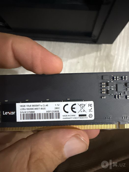 Lexar DDR5 32gb (2x16gb) 5600 MHz