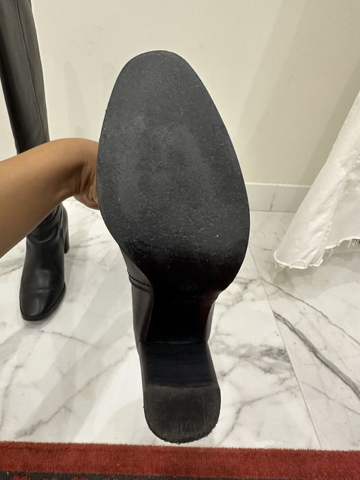 Сапоги женские кожаные