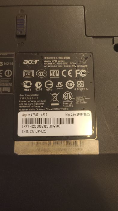 Лаптоп Acer Aspire 4738Z