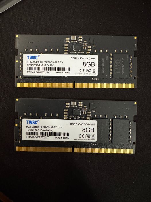 Memorie RAM Laptop 16GB (2x8) 4800 SO-DIMM