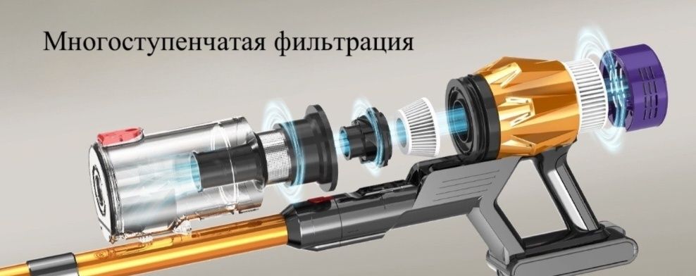 Пылесос V18 желтый