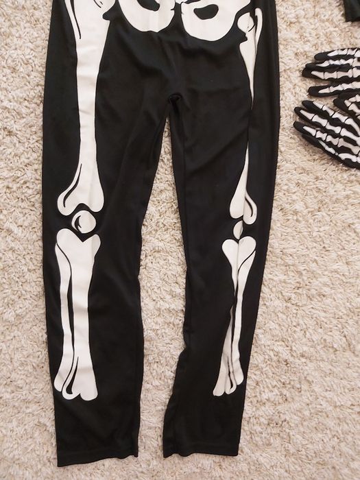 Costum Halloween schelet baiat 12 13 ani