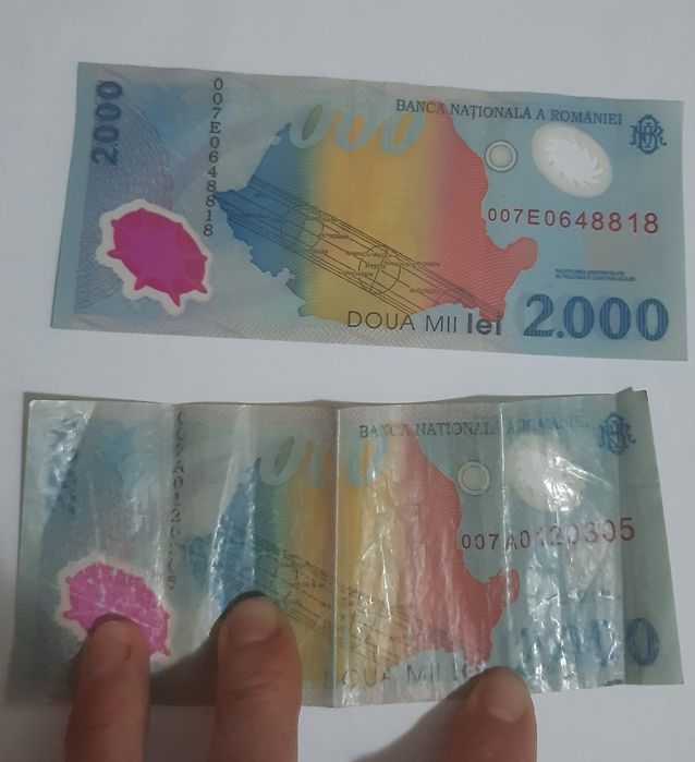 Vând bancnote 2000 lei ediție limitată 1999