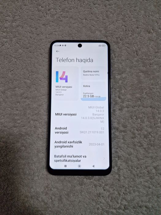 Redmi Note 9 Pro  6/128GB