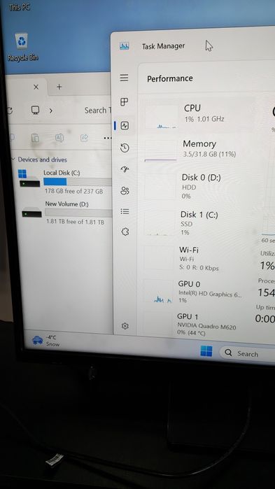 HP Z2 Workstation g3 Mini,Cpu i7,RAM 32gb,SSD+HDD 2 Tera,Nvidia Quadro