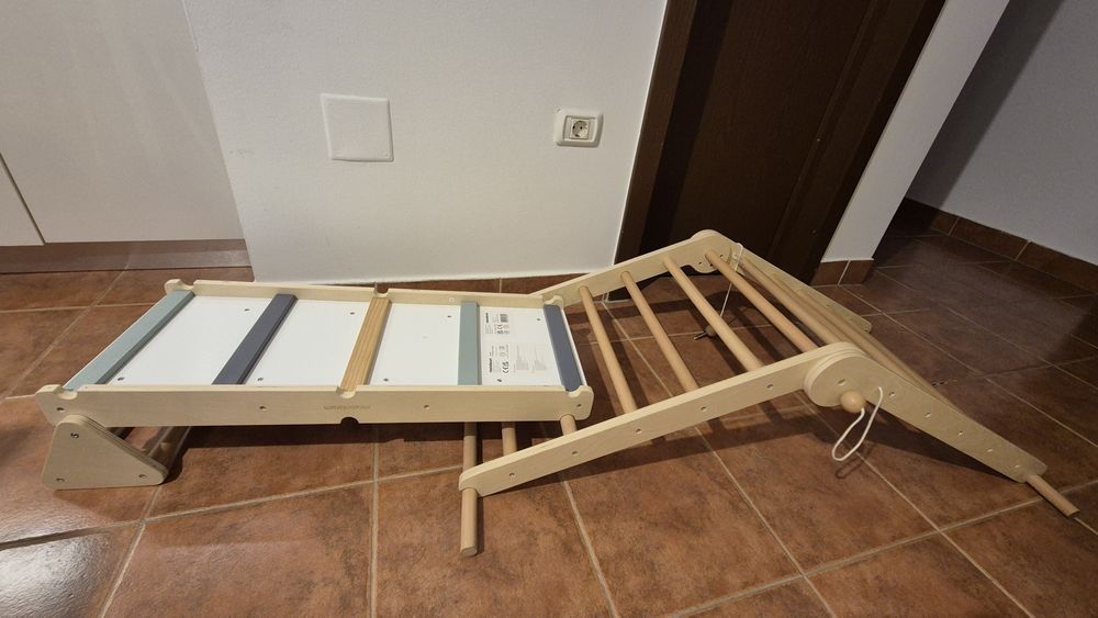 Triunghi Pikler, balansoar, scara lemn