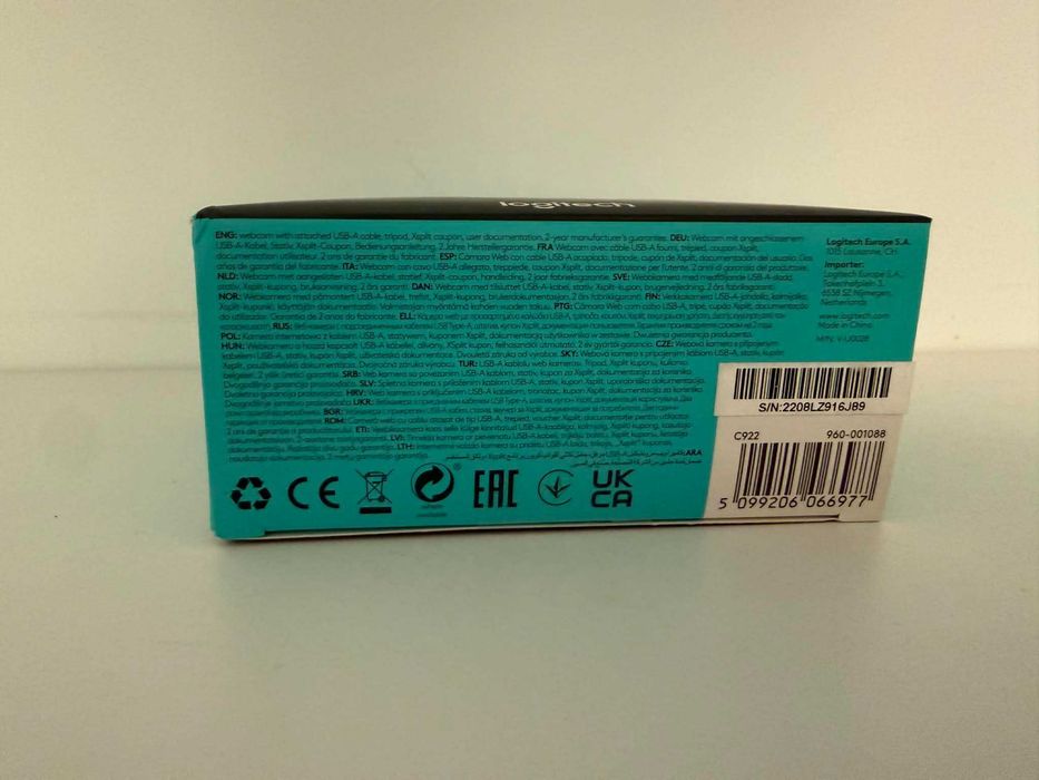 Logitech C922 Pro HD Stream Webcam – Full HD