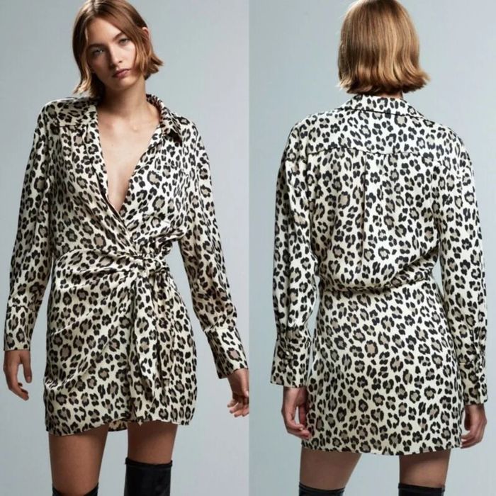 Леопардова рокля Zara