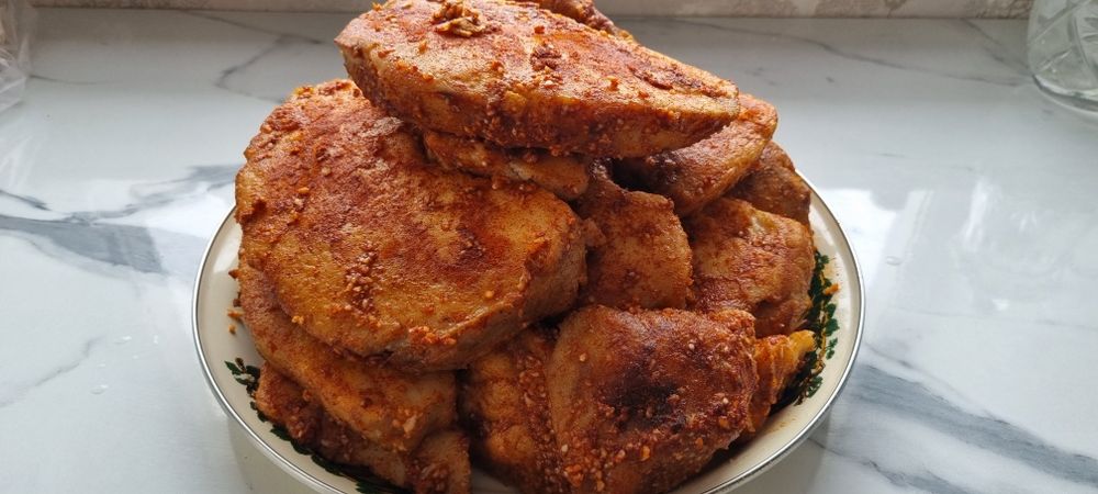 Курдюк копчёный с чесноком и специями