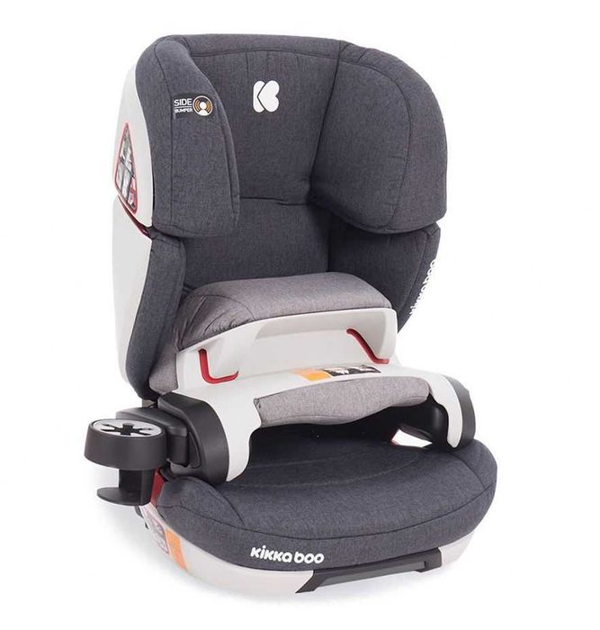 Scaun auto cu isofix Kikkaboo 9-36 kg Ferris Dark Grey 1 an pana la 12 ani LICHIDARE DE STOC ! OFERTA LIMITATA