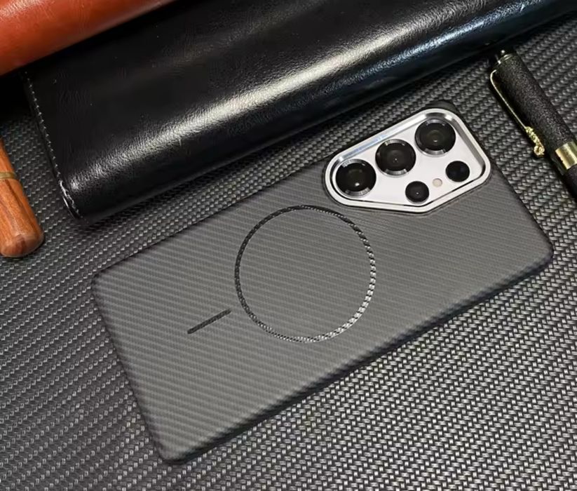 Husa Imitatie Carbon Magsafe Ultra Slim - Samsung S25 ULTRA