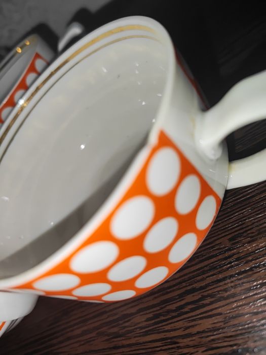 Кружечки фарфор 5 штук Рига