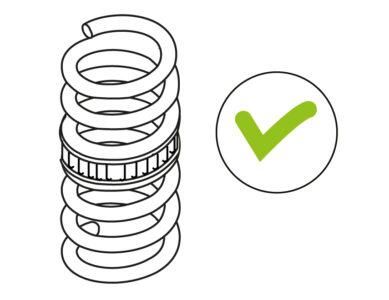 буфер, вложка стабилизиращи за пружини 2броя carmotion 83577