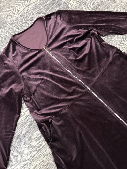 Женский велюровый халат