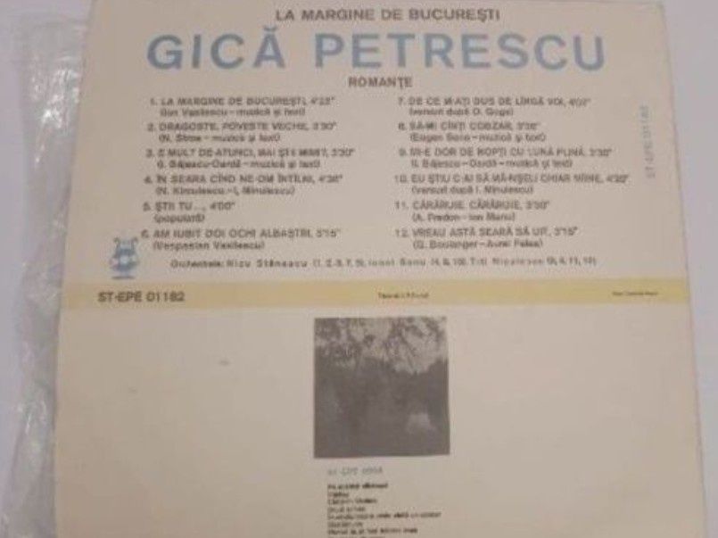 Disc vinil .Gica Petrescu nou