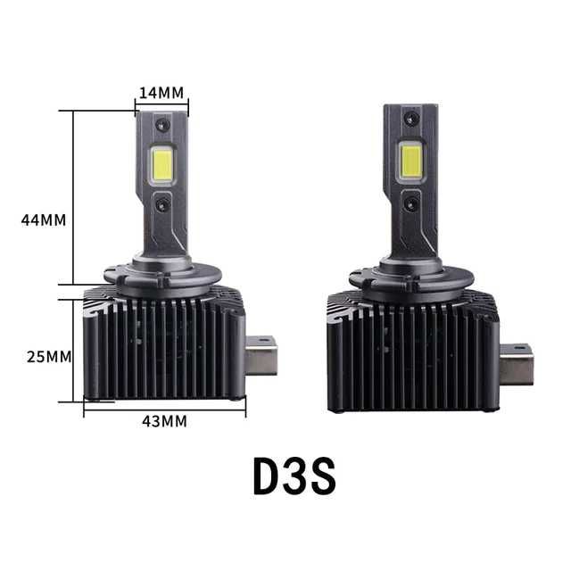 Set 2x Becuri LED D1S D2S D3S Canbus Bec Auto 70W, 6500k, Fara Eroare