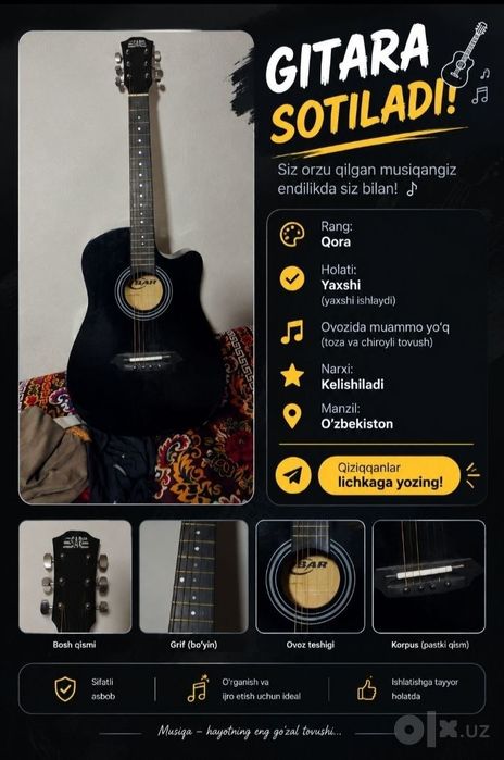 Artistically gitara