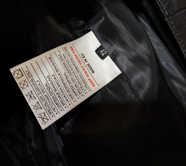 Дамско кожено манто без следи от употреба