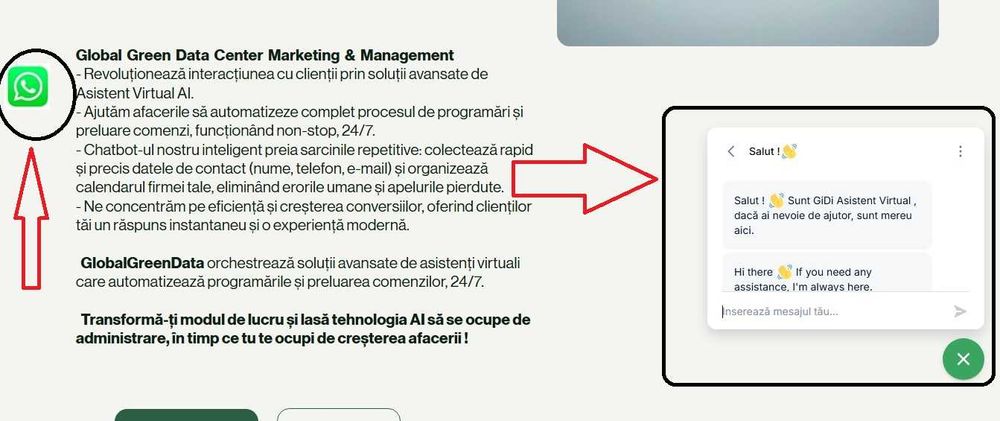 Booking WhatsApp,Programare Clienti Automata,Asistent Virtual AI