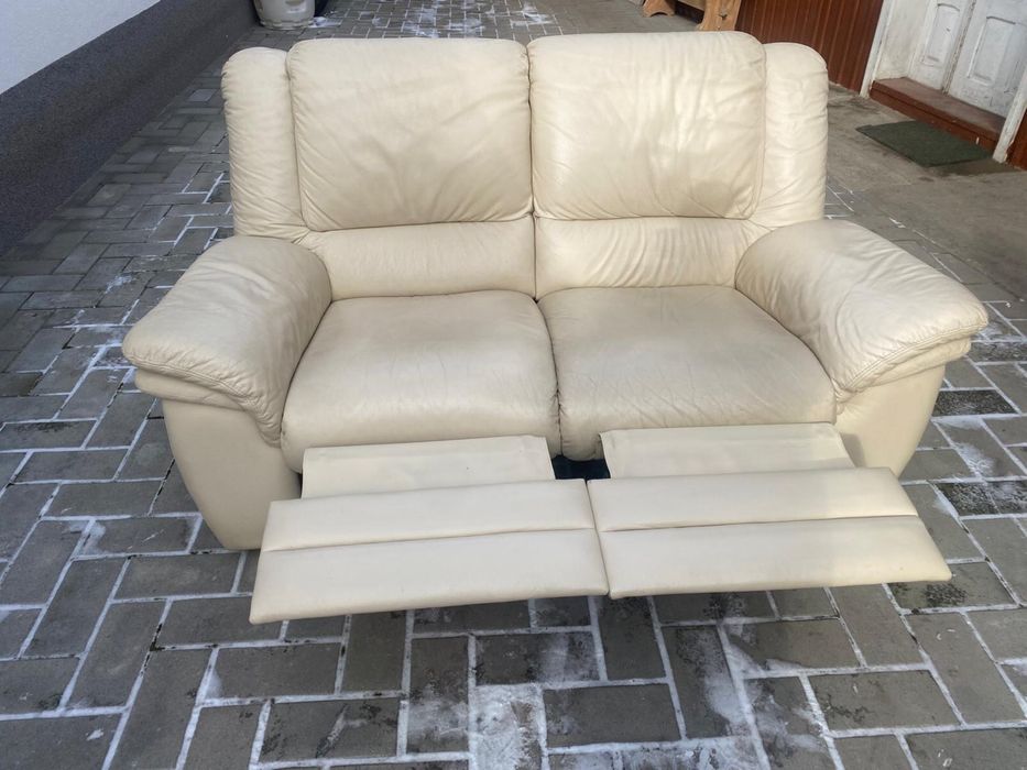 Canapea relax din piele naturala stare excelenta