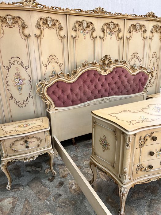 Dormitor stil Baroc Venetian pictat manual !