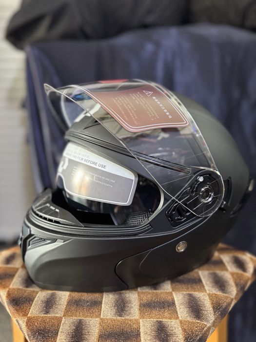 Casca modulara flip-up moto cu viziera S M L XL XXL