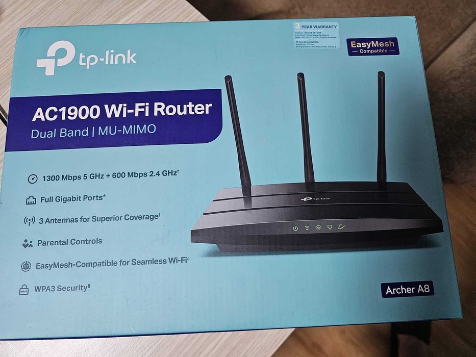 Router Wireless TP-Link Archer A8 AC1900