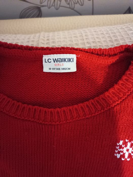 Детска коледна рокля 140-146 см