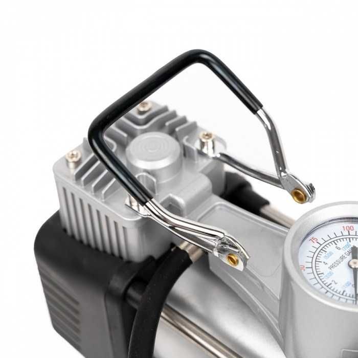 Авариен Комплект Двуцилиндров Компресор за Гуми В Куфар с накрайници