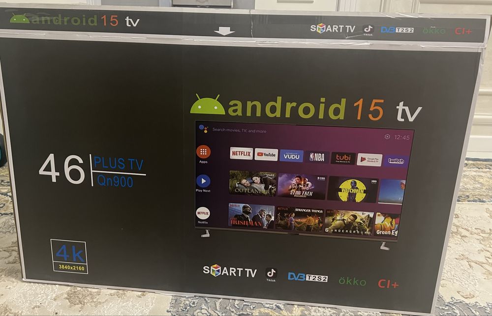 Android Smart TV, 46 razmer, 4K