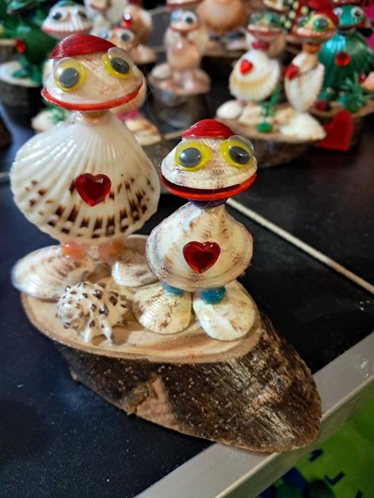 Подарък за Св.Валентин, жаби, щъркели(ръчна изработка)