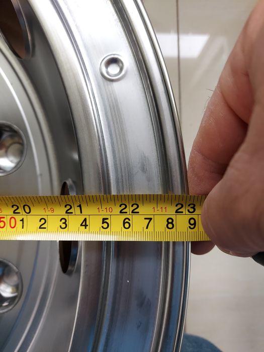 Set 2 capace roți spate AUTOCAR, CAMION 22,5" crom, noi