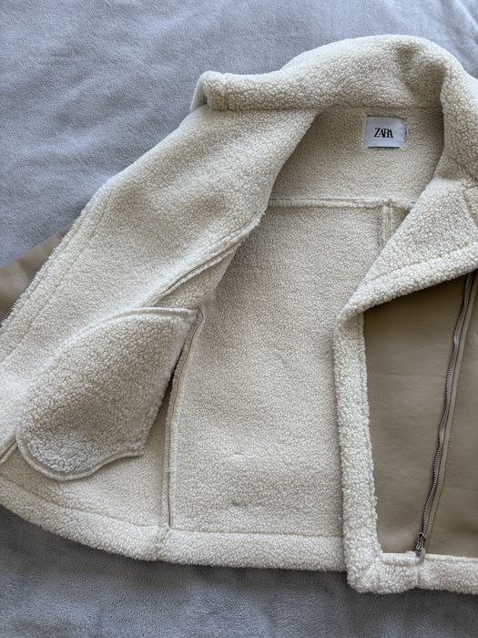 Дубленка Zara беж